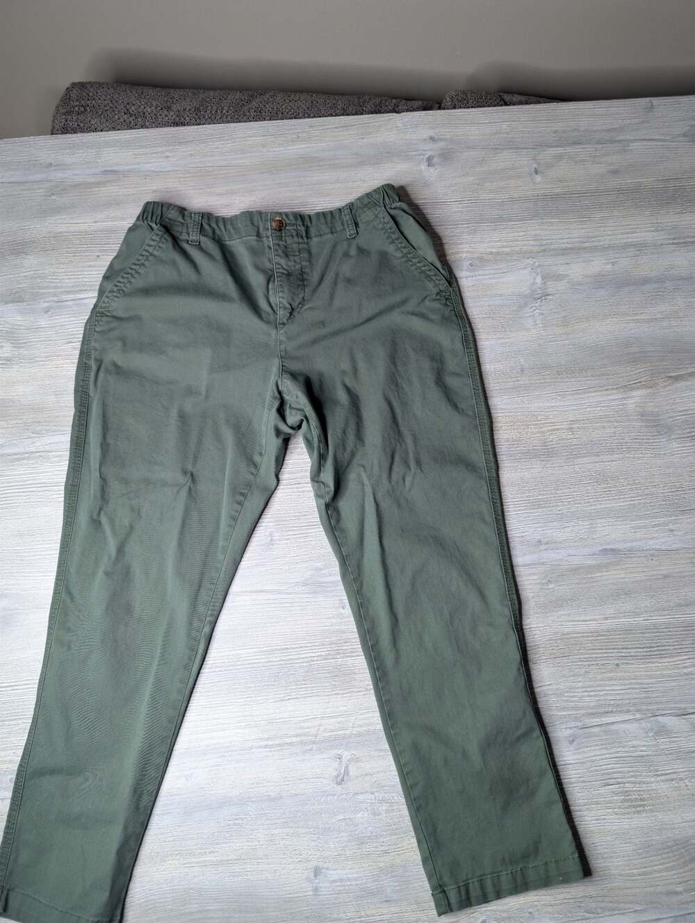 Old Navy Green Elastic Waist Stretch Chino Pants Size‎ Large